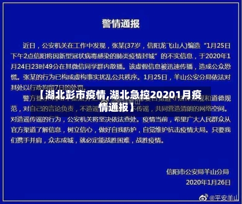 【湖北彭市疫情,湖北急控20201月疫情通报】-第1张图片