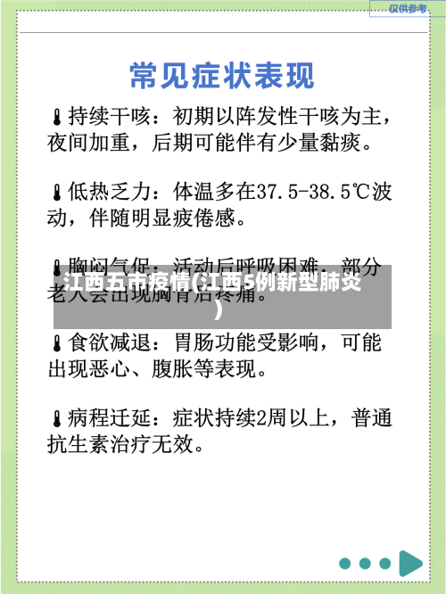 江西五市疫情(江西5例新型肺炎)-第1张图片