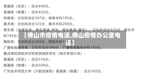 【佛山市疫情电话,佛山疫情办公室电话】-第2张图片