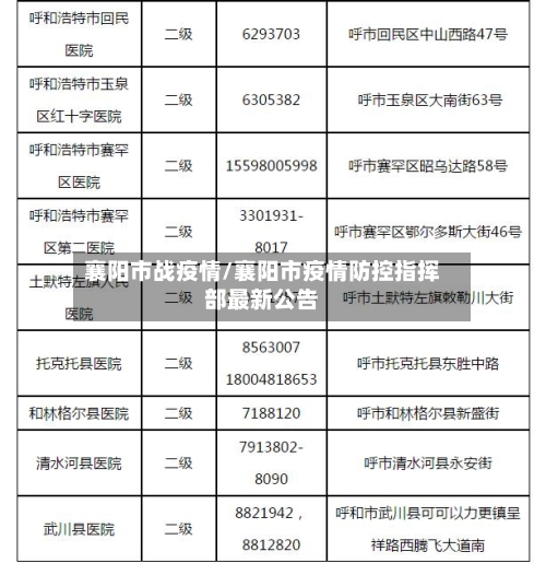 襄阳市战疫情/襄阳市疫情防控指挥部最新公告-第3张图片