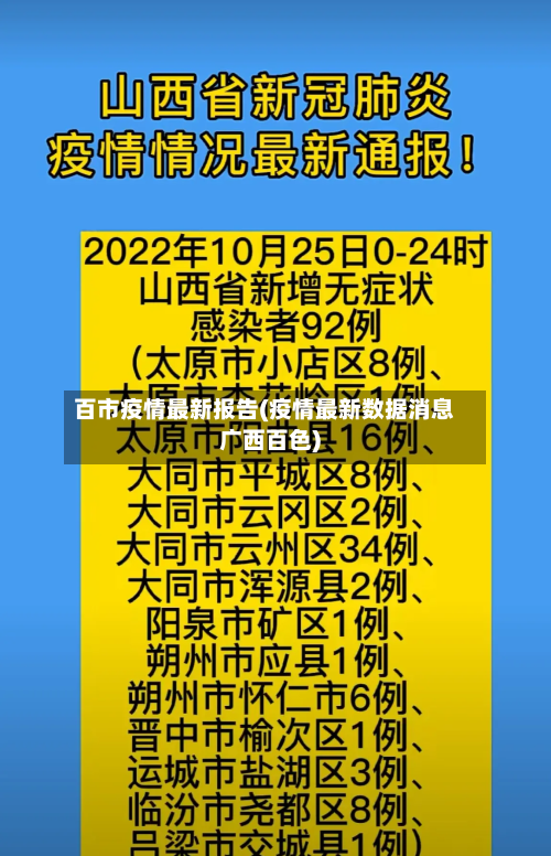 百市疫情最新报告(疫情最新数据消息广西百色)-第3张图片